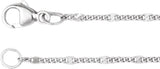 Sterling Silver 1.15 mm Diamond-Cut Curb 18" Chain
