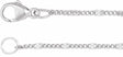 Sterling Silver 1.15 mm Dapped Diamond-Cut Curb 7" Chain