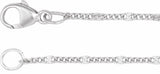 Sterling Silver 1.15 mm Dapped Diamond-Cut Curb 7" Chain