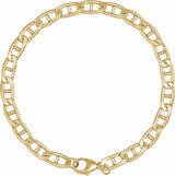 14K Yellow Gold-Filled 5.15 mm Anchor 7" Chain