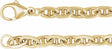 14K Yellow Gold-Filled 4.5 mm Curbed Anchor 7" Chain