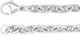 Sterling Silver 4.5 mm Curbed Anchor 18" Chain