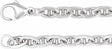 Sterling Silver 4.5 mm Curbed Anchor 24" Chain