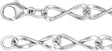 Sterling Silver 5.46 mm Figure Eight 7" Chain