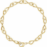 14K Yellow Gold-Filled 5.46 mm Figure Eight 7" Chain