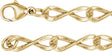 14K Yellow Gold-Filled 5.46 mm Figure Eight 7" Chain