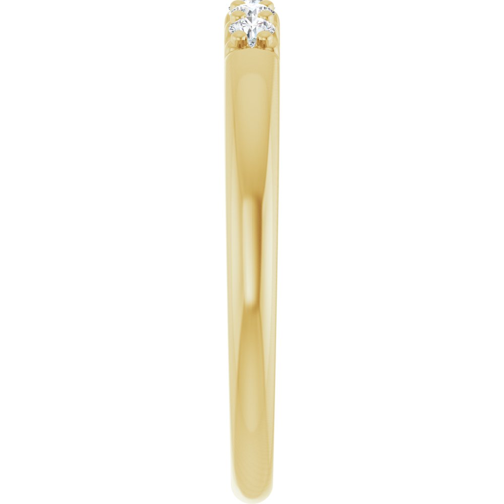 14K Yellow Gold 1/6 CTW Lab-Grown Diamond Anniversary Band