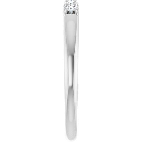14K White Gold 1/6 CTW Natural Diamond Anniversary Band