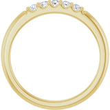 14K Yellow Gold 1/6 CTW Lab-Grown Diamond Anniversary Band