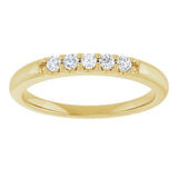 14K Yellow Gold 1/6 CTW Lab-Grown Diamond Anniversary Band
