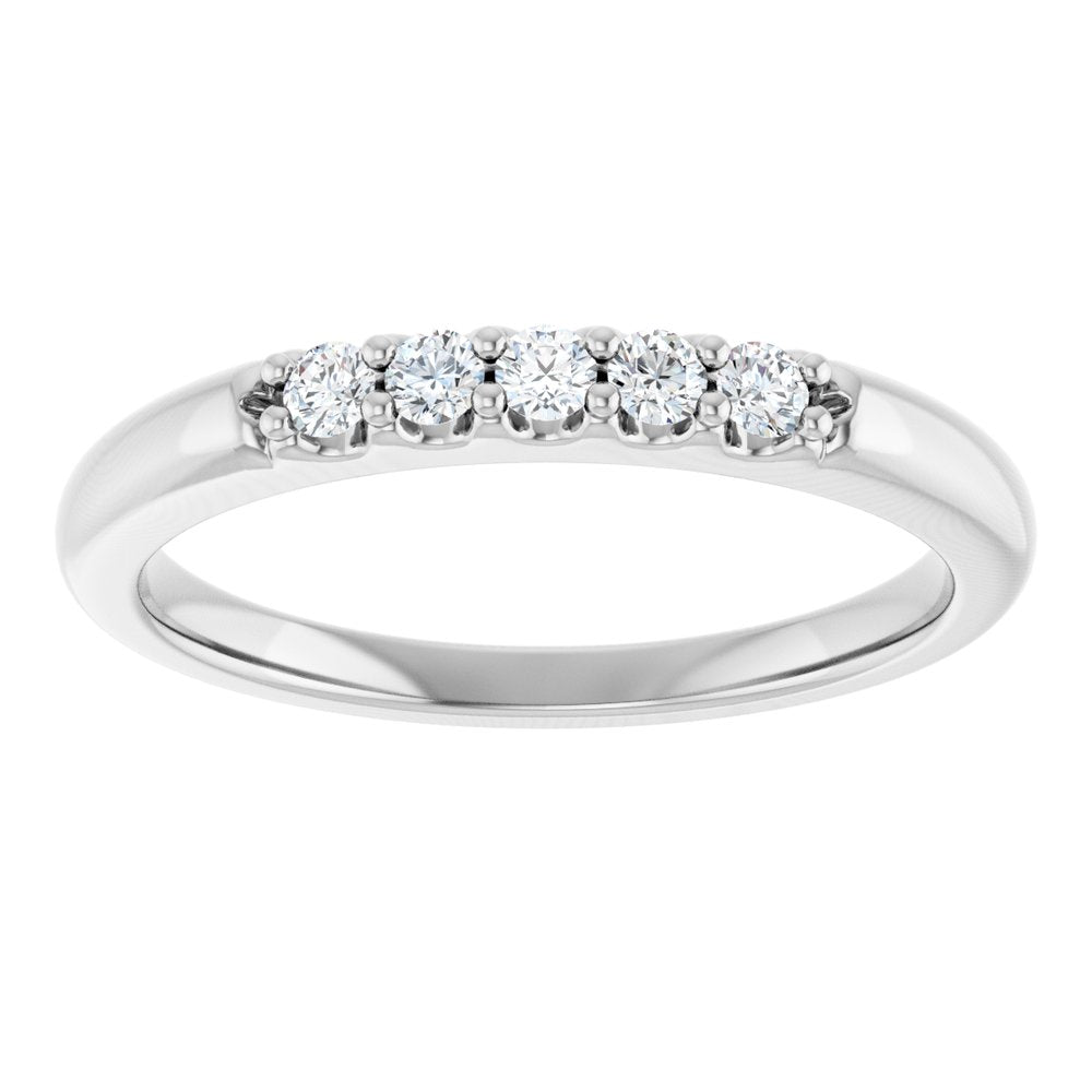 14K White Gold 1/6 CTW Lab-Grown Diamond Anniversary Band
