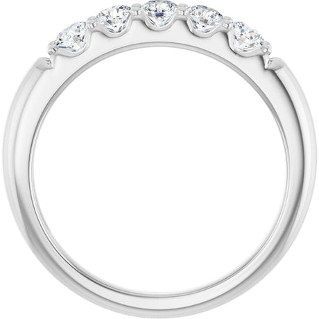 14K White Gold 1/2 CTW Lab-Grown Diamond Anniversary Band