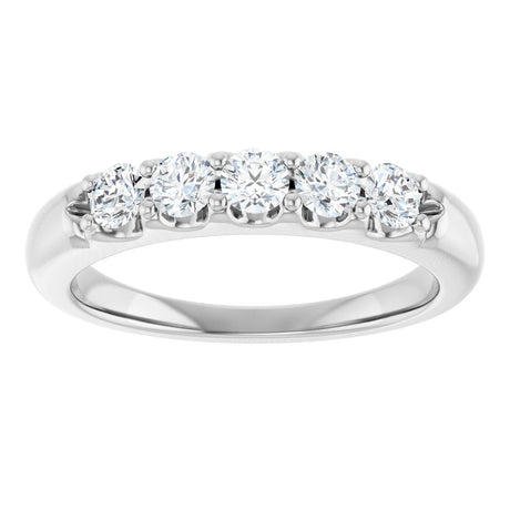 14K White Gold 1/2 CTW Lab-Grown Diamond Anniversary Band