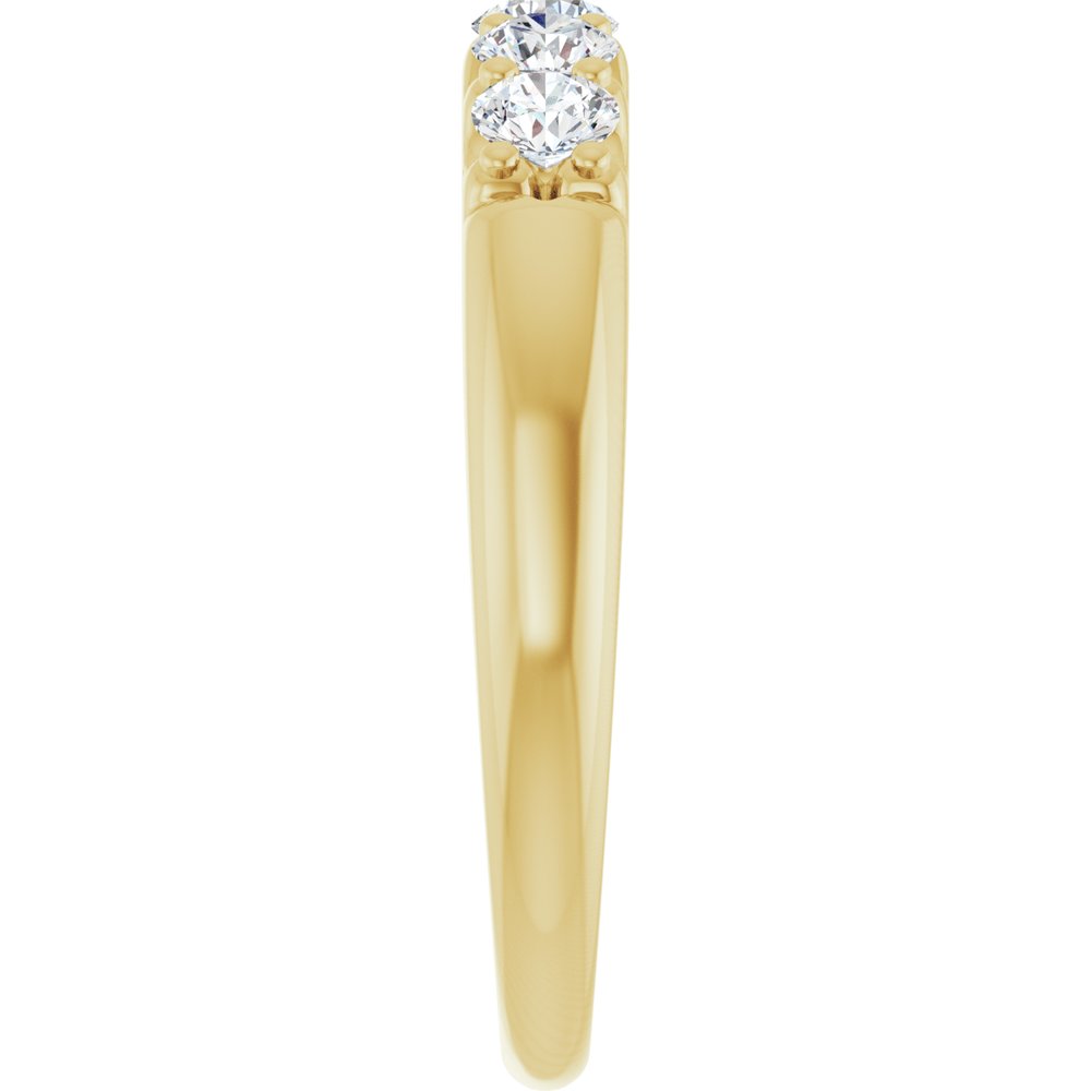 14K Yellow Gold 1/2 CTW Lab-Grown Diamond Anniversary Band