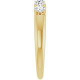 14K Yellow Gold 1/2 CTW Lab-Grown Diamond Anniversary Band