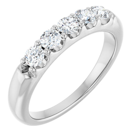 14K White Gold 1/2 CTW Lab-Grown Diamond Anniversary Band