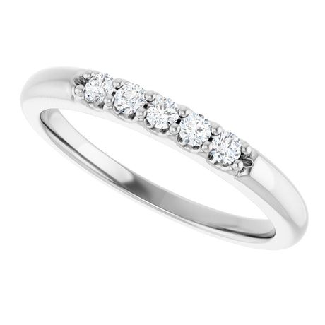 14K White Gold 1/6 CTW Lab-Grown Diamond Anniversary Band