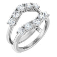 14K White Gold 1 1/5 CTW Natural Diamond Ring Guard
