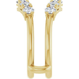 14K Yellow Gold 1 1/5 CTW Lab-Grown Diamond Ring Guard