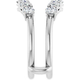 14K White Gold 1 1/5 CTW Lab-Grown Diamond Ring Guard