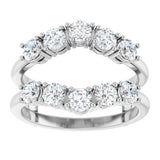 14K White Gold 1 1/5 CTW Lab-Grown Diamond Ring Guard
