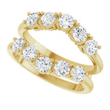 14K Yellow Gold 1 1/5 CTW Lab-Grown Diamond Ring Guard