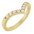 14K Yellow Gold 1/4 CTW Natural Diamond Contour Band