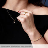 14K Rose 1 CTW Lab-Grown Diamond Bolo 9 1/2" Bracelet