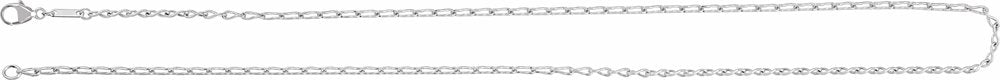 Sterling Silver 2 mm Figure 8 20" Chain