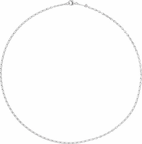 Sterling Silver 2 mm Figure 8 20" Chain