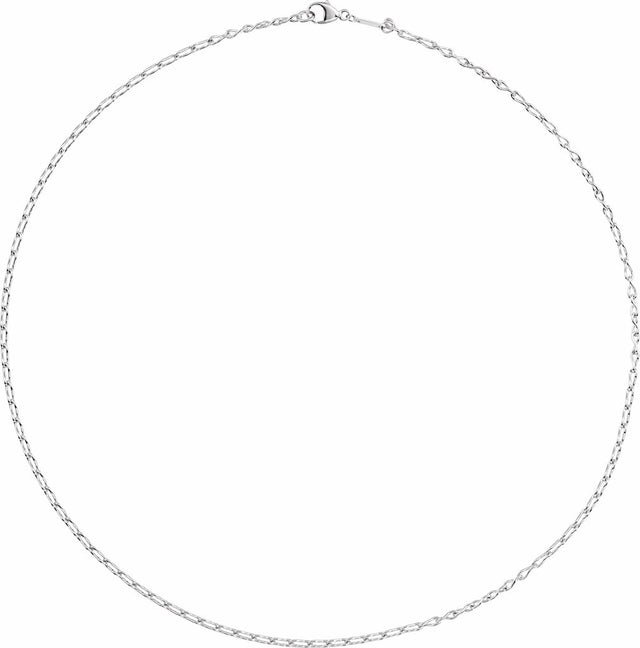 Sterling Silver 2 mm Figure 8 16" Chain