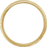 14K Yellow Gold 5 mm Hand-Engraved Band Size 10