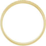 14K Yellow Gold 5 mm Ultra-Lightweight Forever Yours Engraved Half Round Band Size 10