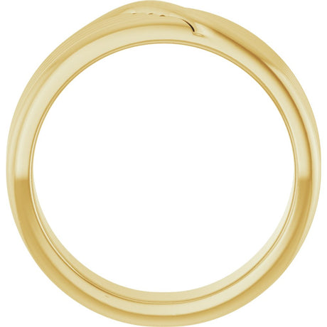 14K Yellow Gold 6 mm Coiled Band