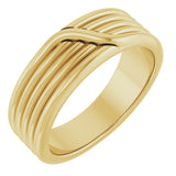 14K Yellow Gold 6 mm Coiled Band Size 7