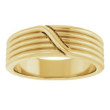 14K Yellow Gold 6 mm Coiled Band
