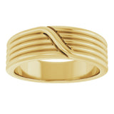 14K Yellow Gold 6 mm Coiled Band Size 7