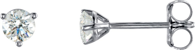 14K White Gold 1/3 CTW Natural Diamond Stud Earrings