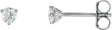 14K White Gold 1/5 CTW Natural Diamond Stud Earrings