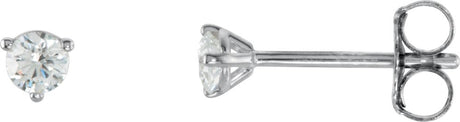 14K White Gold 1/5 CTW Natural Diamond Stud Earrings