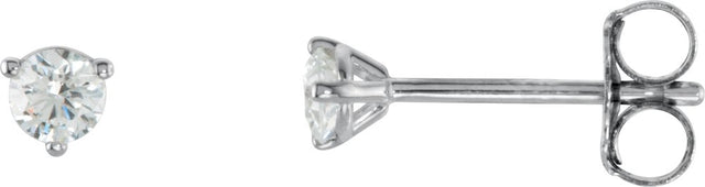 14K White Gold 1/5 CTW Natural Diamond Stud Earrings