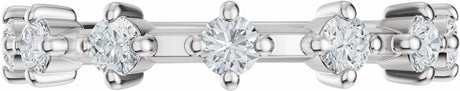 14K White Gold 1/2 CTW Lab-Grown Diamond Anniversary Band