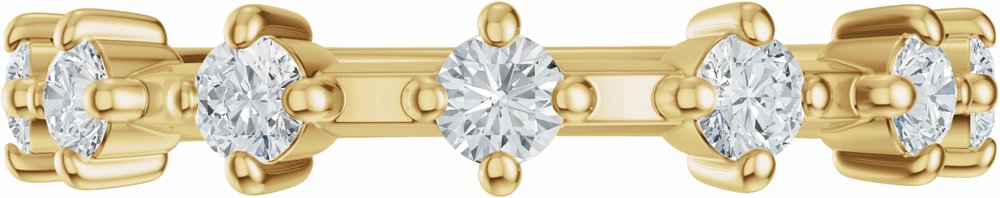 14K Yellow Gold 1/2 CTW Lab-Grown Diamond Anniversary Band