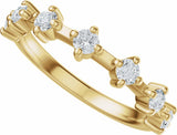 14K Yellow Gold 1/2 CTW Lab-Grown Diamond Anniversary Band