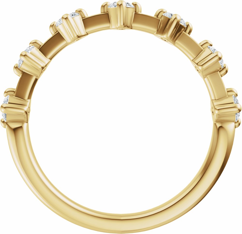 14K Yellow Gold 1/2 CTW Natural Diamond Anniversary Band