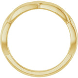 14K Yellow Gold 4 mm Grooved Band