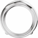 14K White Gold 1 CTW Lab-Grown Diamond Ring Guard