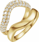 14K Yellow Gold 1 CTW Lab-Grown Diamond Ring Guard