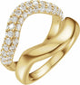 14K Yellow Gold 1 CTW Lab-Grown Diamond Ring Guard