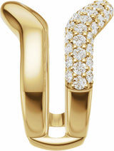 14K Yellow Gold 1 CTW Lab-Grown Diamond Ring Guard